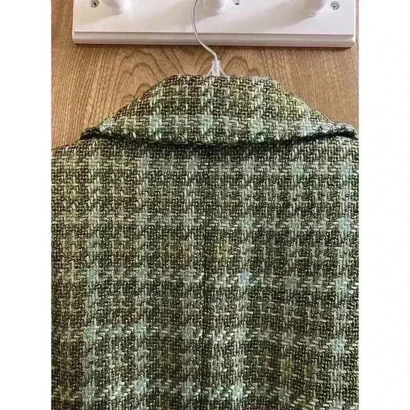 23rd St Woven Blazer Blue/Brown with Gold Metalic Shimmer Coating 10% Wool Sz XL - Picture 12 of 15